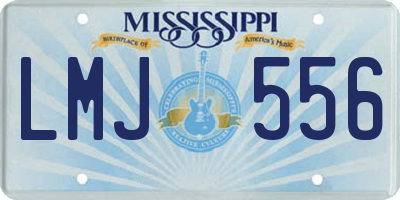 MS license plate LMJ556