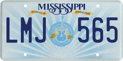 MS license plate LMJ565