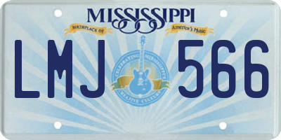 MS license plate LMJ566