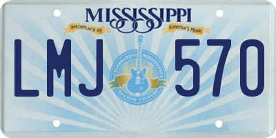 MS license plate LMJ570