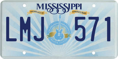 MS license plate LMJ571