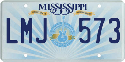 MS license plate LMJ573