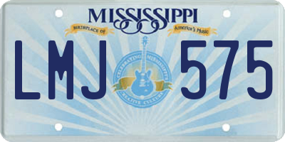 MS license plate LMJ575