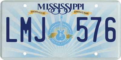MS license plate LMJ576