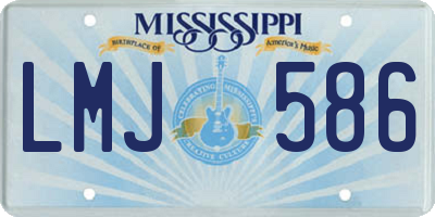 MS license plate LMJ586