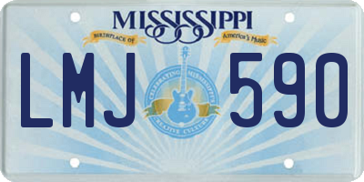 MS license plate LMJ590