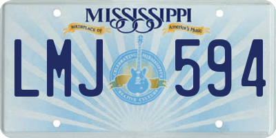 MS license plate LMJ594