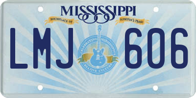 MS license plate LMJ606