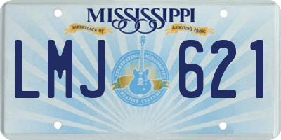 MS license plate LMJ621