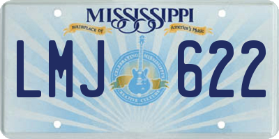 MS license plate LMJ622