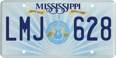 MS license plate LMJ628