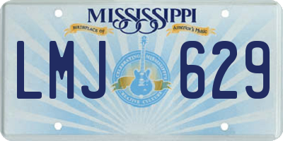 MS license plate LMJ629
