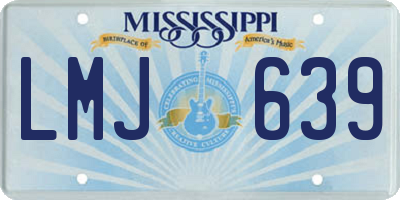MS license plate LMJ639
