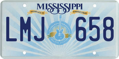 MS license plate LMJ658
