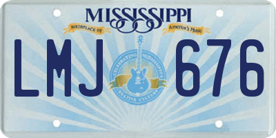 MS license plate LMJ676