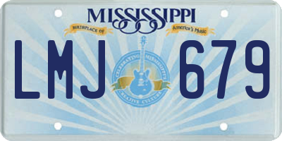 MS license plate LMJ679