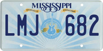 MS license plate LMJ682