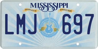 MS license plate LMJ697