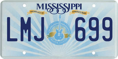 MS license plate LMJ699