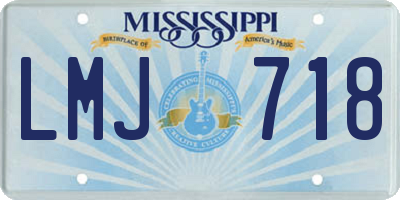 MS license plate LMJ718