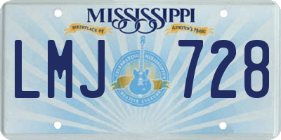 MS license plate LMJ728