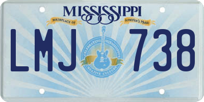 MS license plate LMJ738