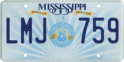 MS license plate LMJ759