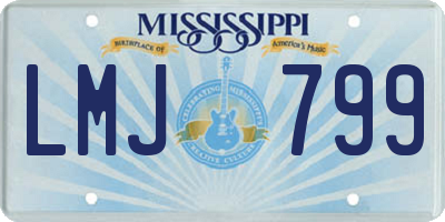 MS license plate LMJ799