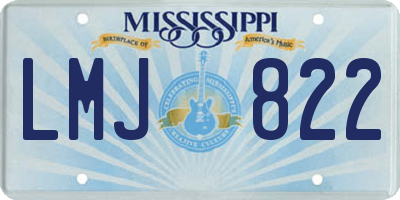 MS license plate LMJ822
