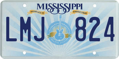 MS license plate LMJ824