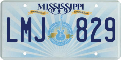 MS license plate LMJ829
