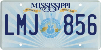 MS license plate LMJ856