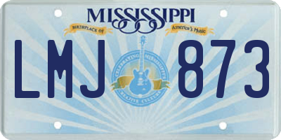 MS license plate LMJ873
