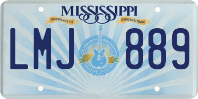 MS license plate LMJ889