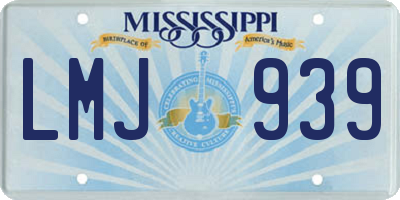MS license plate LMJ939