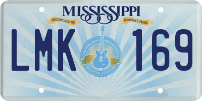 MS license plate LMK169