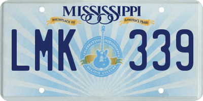 MS license plate LMK339
