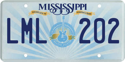 MS license plate LML202