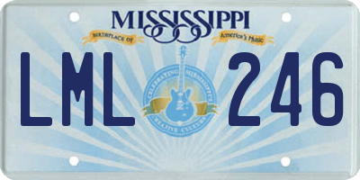 MS license plate LML246
