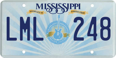 MS license plate LML248