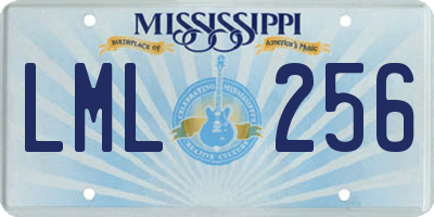 MS license plate LML256