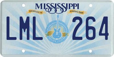 MS license plate LML264