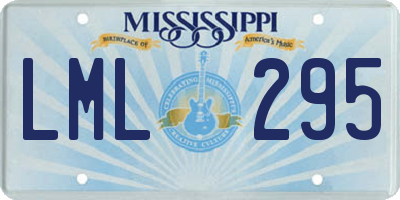 MS license plate LML295