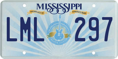 MS license plate LML297