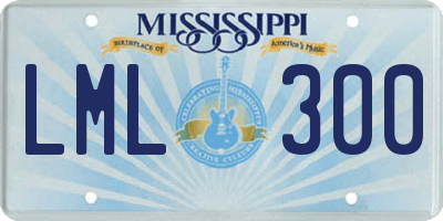 MS license plate LML300