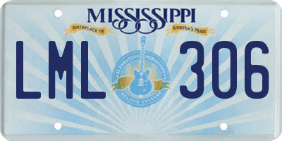 MS license plate LML306