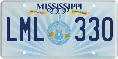 MS license plate LML330