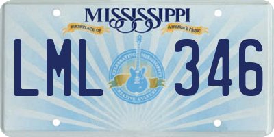 MS license plate LML346