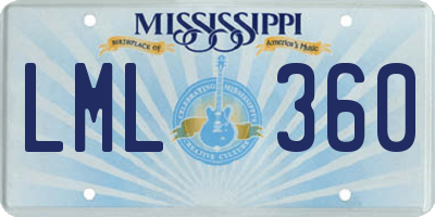 MS license plate LML360