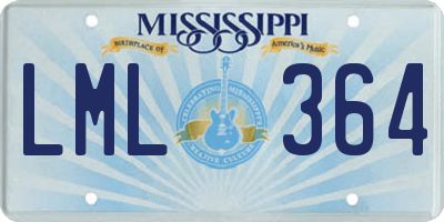 MS license plate LML364